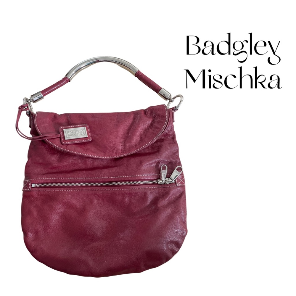 Badgley Mischka burgundy bag